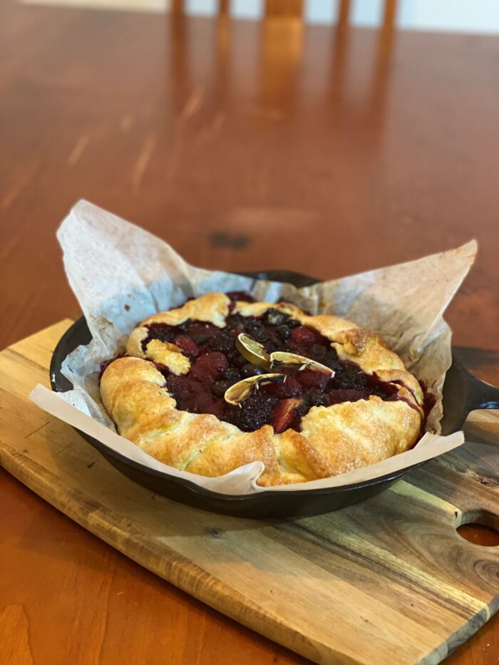 Mixed Berry Galette, UNE Life Functions & Catering Recipe